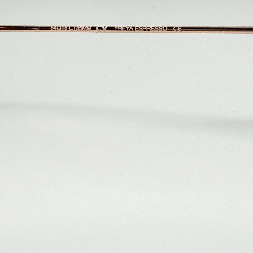 BCBGMAXAZRIA Womens Eyeglasses Frame Rose Gold Cat‎ Eye  Made in Italy 21375